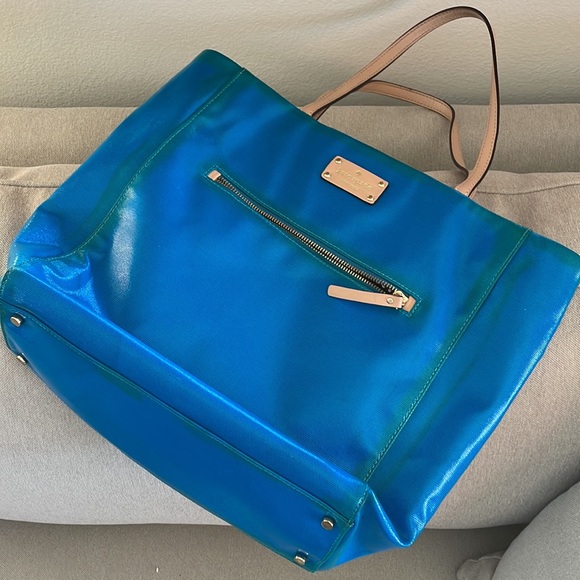 Kate Spade ♣️ turquoise tote - Picture 9 of 9